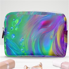 Fluid Art - Artistic And Colorful Make Up Pouch (medium) by GardenOfOphir