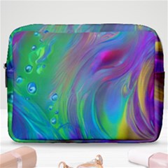 Fluid Art - Artistic And Colorful Make Up Pouch (large) by GardenOfOphir