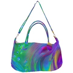 Fluid Art - Artistic And Colorful Removal Strap Handbag by GardenOfOphir