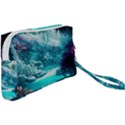 Landscape Nature Digital Art Palm Trees Paradise Wristlet Pouch Bag (Small) View2