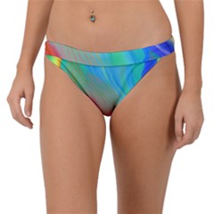 Fluid Art - Contemporary And Flowy Band Bikini Bottoms by GardenOfOphir