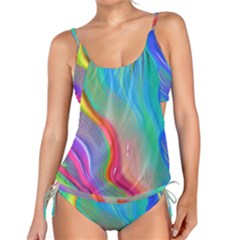 Fluid Art - Contemporary And Flowy Tankini Set by GardenOfOphir