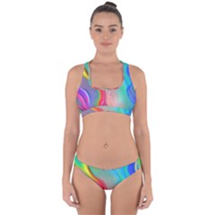 Fluid Art - Contemporary And Flowy Cross Back Hipster Bikini Set by GardenOfOphir