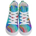 Fluid Art - Contemporary And Flowy Kids  Hi-Top Skate Sneakers View1