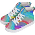 Fluid Art - Contemporary And Flowy Kids  Hi-Top Skate Sneakers View2