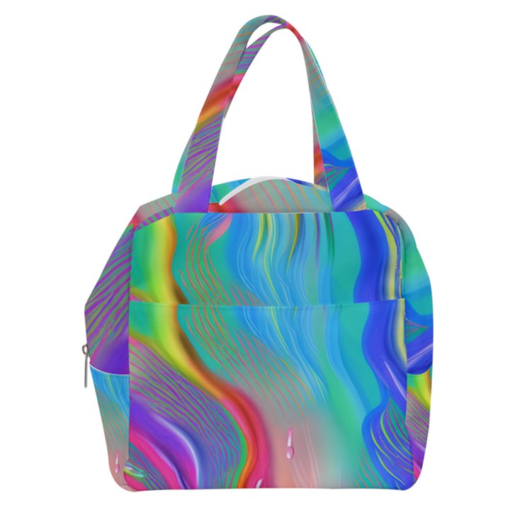 Fluid Art - Contemporary And Flowy Boxy Hand Bag