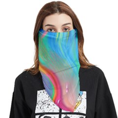 Fluid Art - Contemporary And Flowy Face Covering Bandana (triangle) by GardenOfOphir