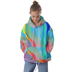 Fluid Art - Contemporary And Flowy Kids  Oversized Hoodie