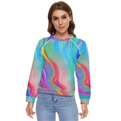 Fluid Art - Contemporary And Flowy Women s Long Sleeve Raglan Tee