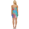 Fluid Art - Contemporary And Flowy Wrap Tie Front Dress View4