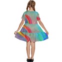 Fluid Art - Contemporary And Flowy Kids  Short Sleeve Tiered Mini Dress View4