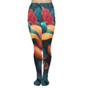 Ai Generated Tropical Flowers Floral Floral Pattern Tights View1