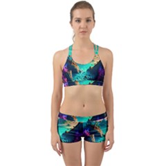 Tropical Paradise Beach Ocean Shore Sea Fantasy Back Web Gym Set by Pakemis