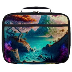 Tropical Paradise Beach Ocean Shore Sea Fantasy Full Print Lunch Bag by Pakemis