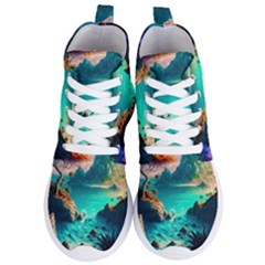 Tropical Paradise Beach Ocean Shore Sea Fantasy Women s Lightweight High Top Sneakers by Pakemis