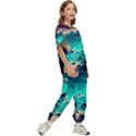 Tropical Paradise Beach Ocean Shore Sea Fantasy Kids  Tee and Pants Sports Set View3