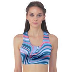 Fluid Art - Abstract And Modern Sports Bra by GardenOfOphir