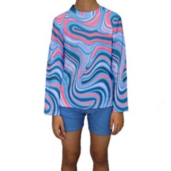 Fluid Art - Abstract And Modern Kids  Long Sleeve Swimwear by GardenOfOphir