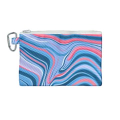 Fluid Art - Abstract And Modern Canvas Cosmetic Bag (medium) by GardenOfOphir