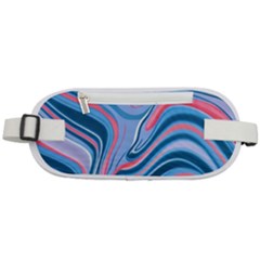 Fluid Art - Abstract And Modern Rounded Waist Pouch by GardenOfOphir