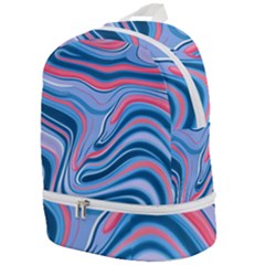 Fluid Art - Abstract And Modern Zip Bottom Backpack by GardenOfOphir