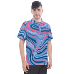 Fluid Art - Abstract And Modern Men s Polo Tee by GardenOfOphir