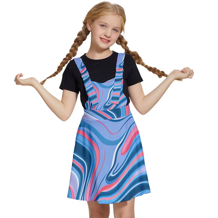 Fluid Art - Abstract And Modern Kids  Apron Dress