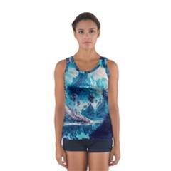 Tropical Winter Fantasy Landscape Paradise Sport Tank Top  by Pakemis