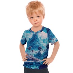 Tropical Winter Fantasy Landscape Paradise Kids  Sports Tee