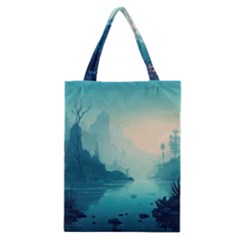 Ai Generated River Forest Woods Outdoors Classic Tote Bag by Pakemis