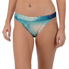 Ai Generated River Forest Woods Outdoors Band Bikini Bottoms by Pakemis