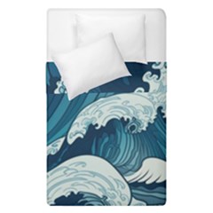 Waves Ocean Sea Pattern Water Tsunami Rough Seas Duvet Cover Double Side (single Size) by Pakemis