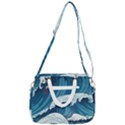 Waves Ocean Sea Pattern Water Tsunami Rough Seas Rope Handles Shoulder Strap Bag View3