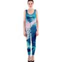 Tropical Winter Frozen Snow Paradise Palm Trees One Piece Catsuit View1