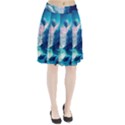 Tropical Winter Frozen Snow Paradise Palm Trees Pleated Skirt View1