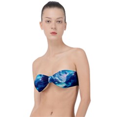 Tropical Winter Frozen Snow Paradise Palm Trees Classic Bandeau Bikini Top 