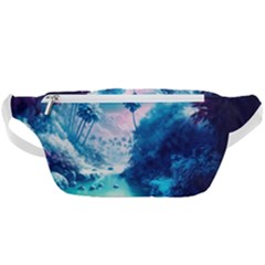 Tropical Winter Frozen Snow Paradise Palm Trees Waist Bag 