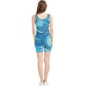 Ocean Waves Sea Abstract Pattern Water Blue Women s Wrestling Singlet View2