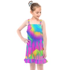 Liquid Art Pattern - Fluid Art - Marble Art - Liquid Background Kids  Overall Dress by GardenOfOphir