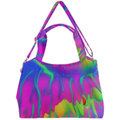 Liquid Art Pattern - Fluid Art - Marble Art - Liquid Background Double Compartment Shoulder Bag by GardenOfOphir