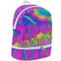 Liquid Art Pattern - Fluid Art - Marble Art - Liquid Background Zip Bottom Backpack View2