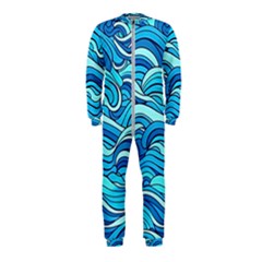 Pattern Ocean Waves Blue Nature Sea Abstract Onepiece Jumpsuit (kids)