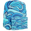 Pattern Ocean Waves Blue Nature Sea Abstract Giant Full Print Backpack View3