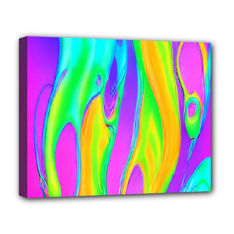 Fluid Background - Fluid Artist - Liquid - Fluid - Trendy Deluxe Canvas 20  X 16  (stretched) by GardenOfOphir