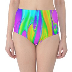 Fluid Background - Fluid Artist - Liquid - Fluid - Trendy Classic High-waist Bikini Bottoms by GardenOfOphir