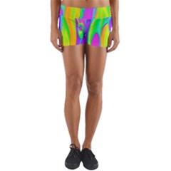 Fluid Background - Fluid Artist - Liquid - Fluid - Trendy Yoga Shorts by GardenOfOphir