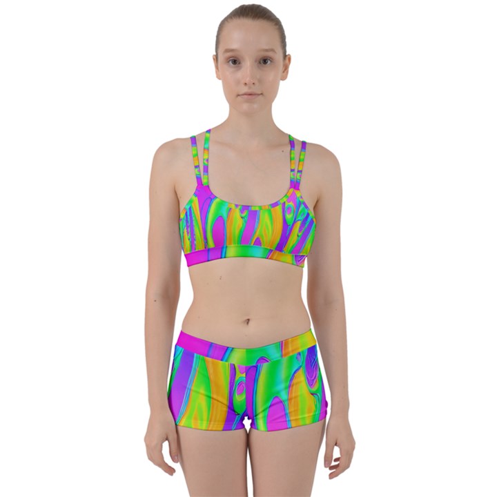 Fluid Background - Fluid Artist - Liquid - Fluid - Trendy Perfect Fit Gym Set