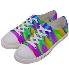 Fluid Background - Fluid Artist - Liquid - Fluid - Trendy Men s Low Top Canvas Sneakers by GardenOfOphir