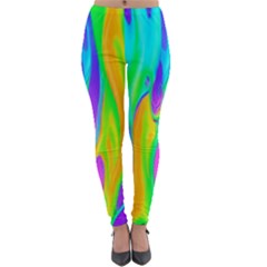 Fluid Background - Fluid Artist - Liquid - Fluid - Trendy Lightweight Velour Leggings by GardenOfOphir