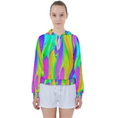 Fluid Background - Fluid Artist - Liquid - Fluid - Trendy Women s Tie Up Sweat by GardenOfOphir